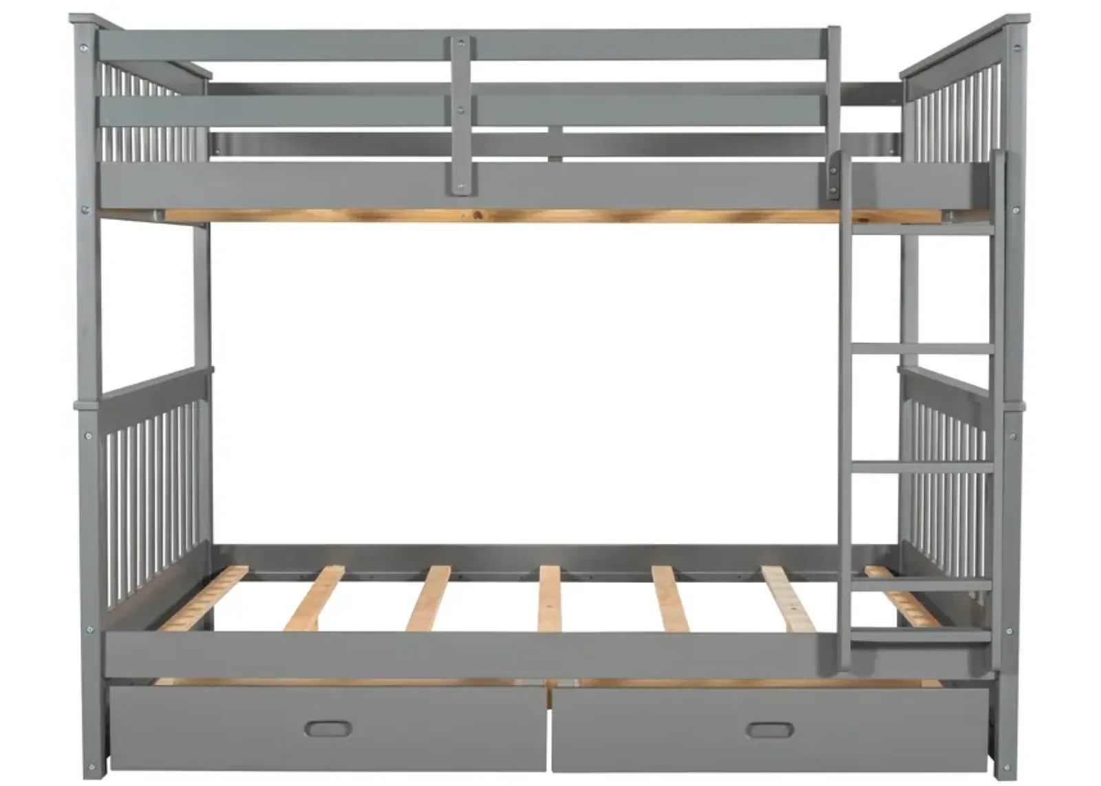 Merax Bunk Bed with Ladders and Two Storage Drawers