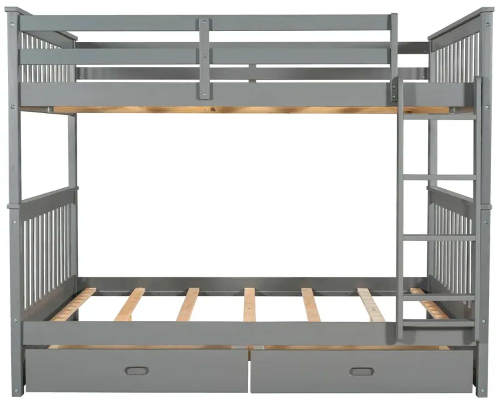 Merax Bunk Bed with Ladders and Two Storage Drawers