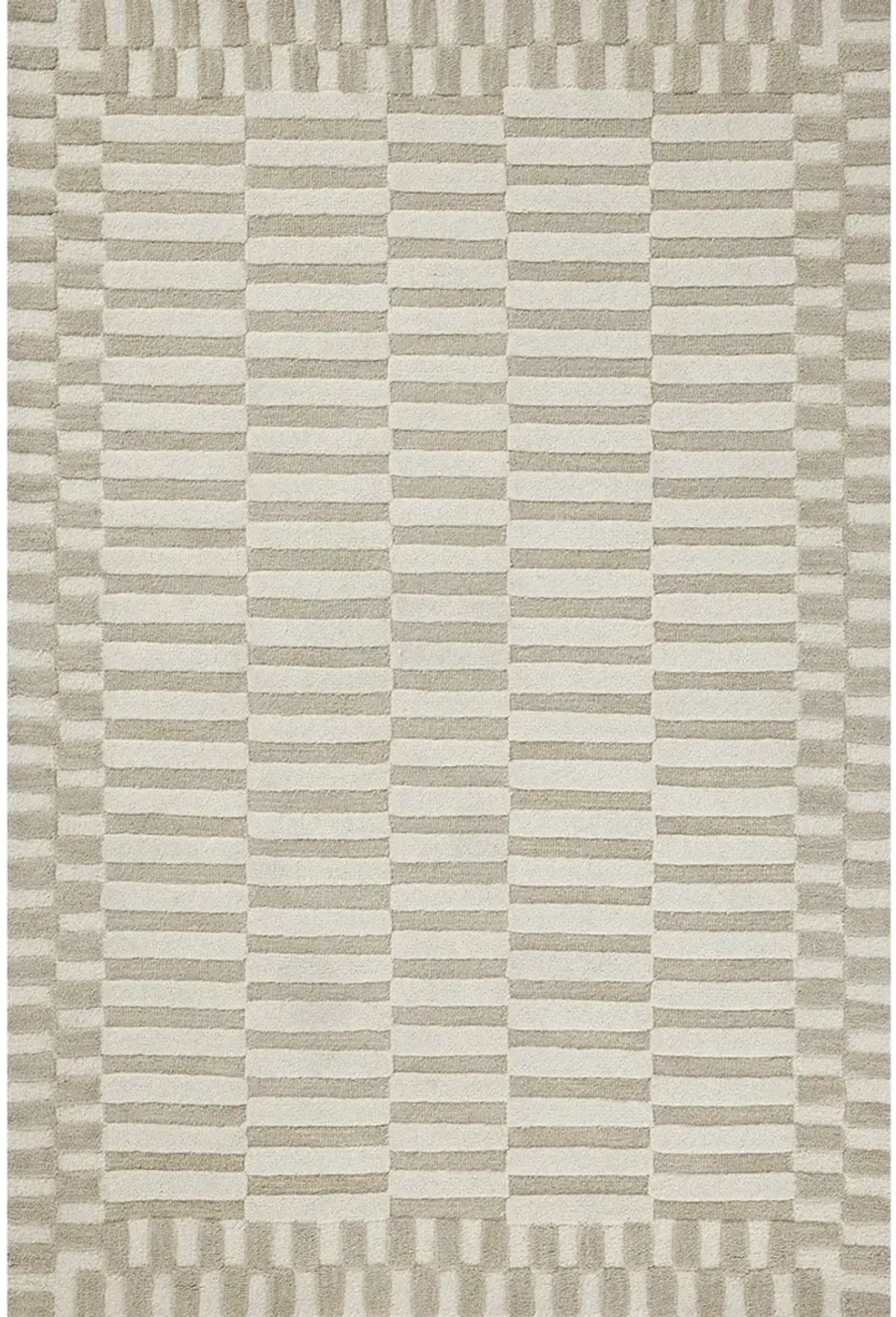 Bradley BRL-02 Ivory / Beige 5''0" x 7''6" Rug by Chris Loves Julia