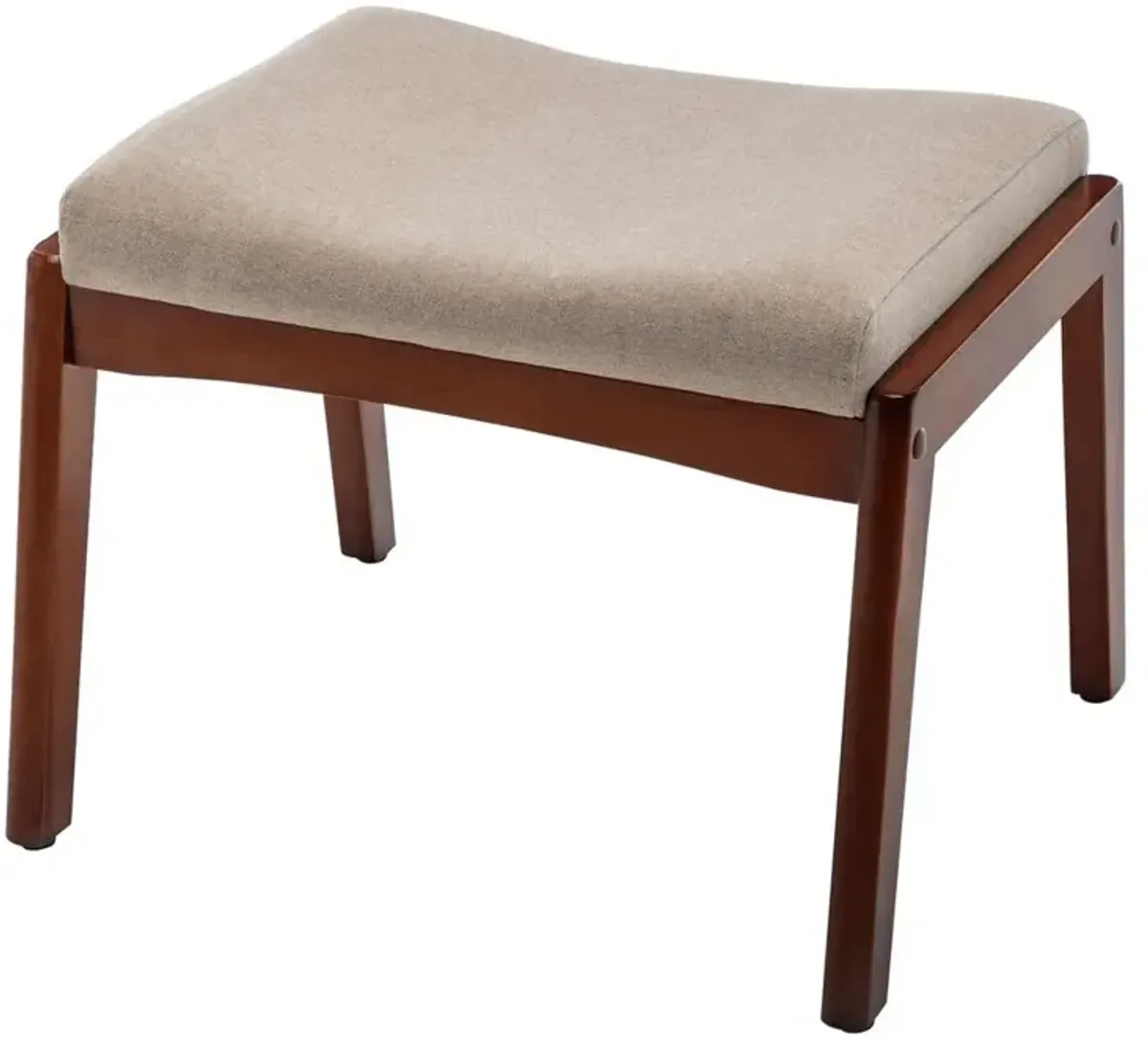 Convenience Concepts Designs4Comfort Natalie Accent Ottoman Stool Sandy Beige