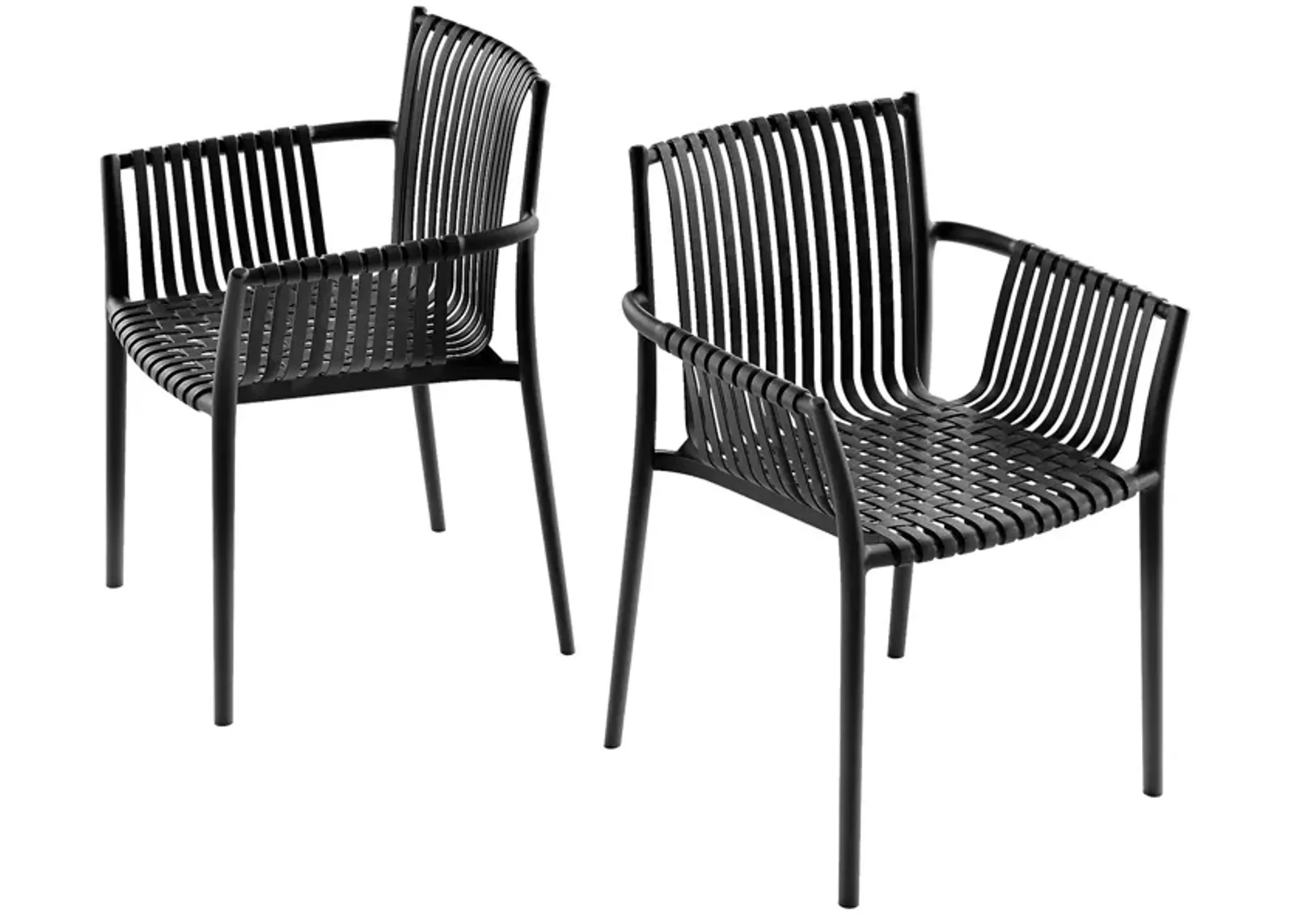 STACKABLE OUTDOOR & INDOOR WEAVE CHAIR (Set of 2)