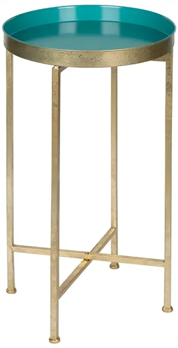 Compact Metal Round Nightstand – Removable Top for Easy Cleaning or Storage