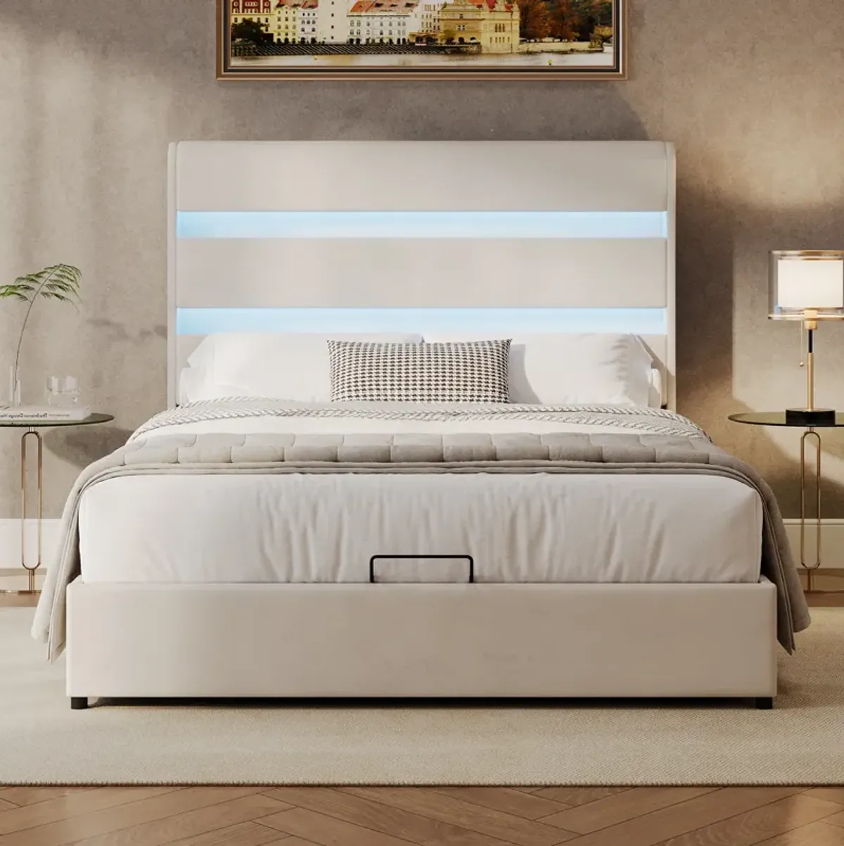 Merax Lift Up Storage Bed with Headboard