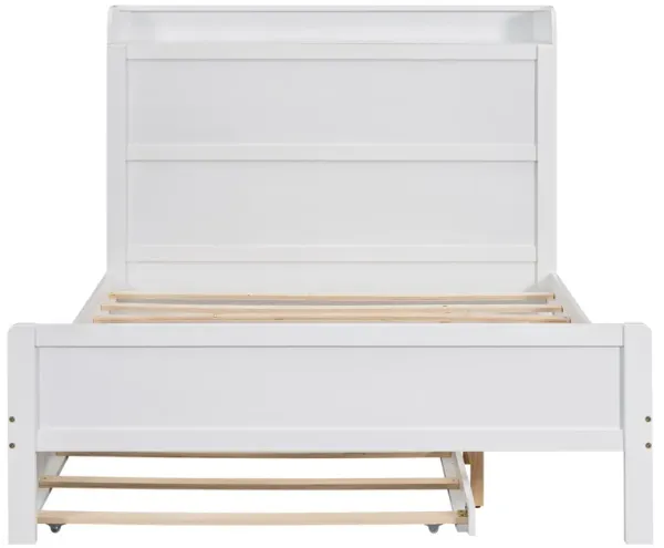 Merax Platform Bed with Storage Headboard