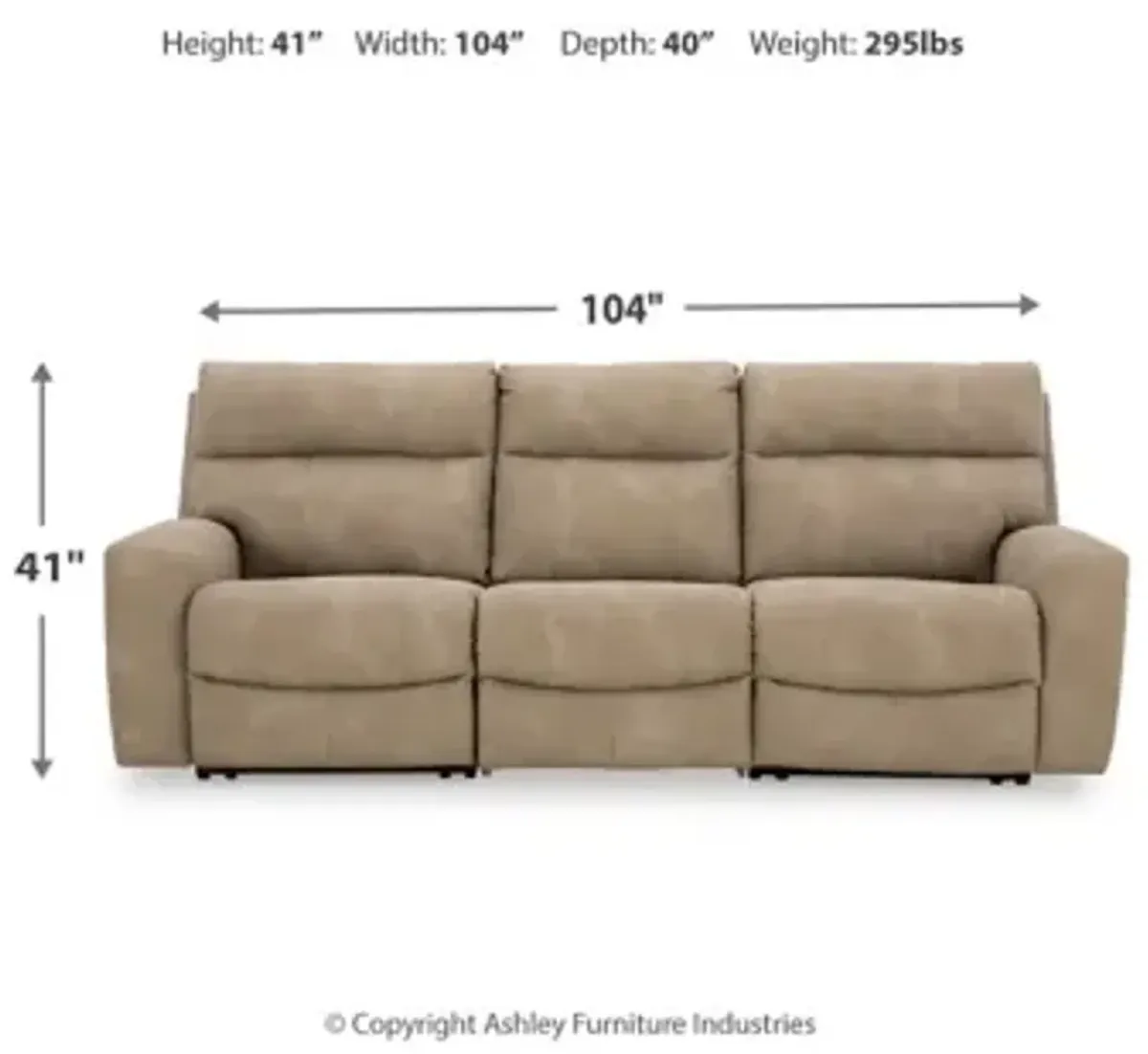 Next-Gen DuraPella 3PC PWR Recline Sectional Sofa