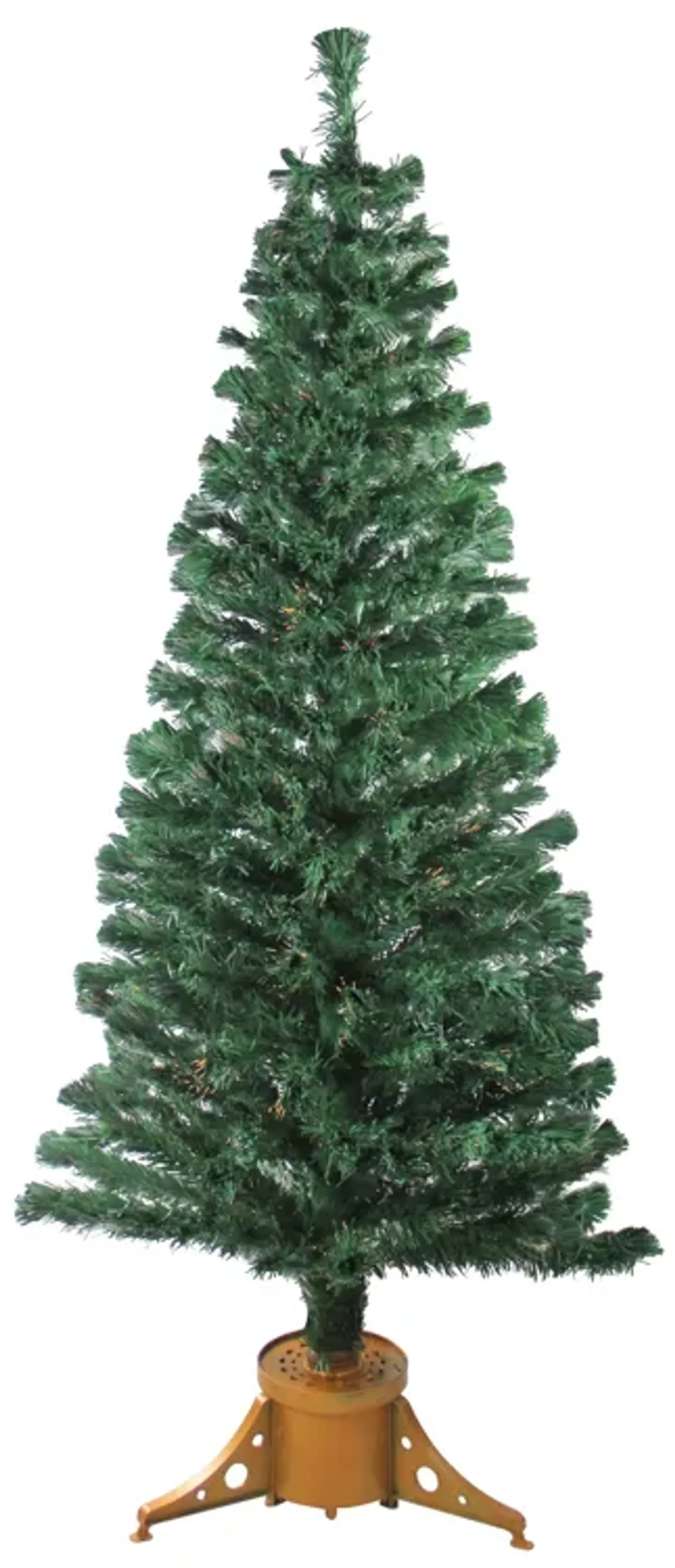 6' Pre-Lit Medium Color Changing Fiber Optic Artificial Christmas Tree - Multicolor Lights