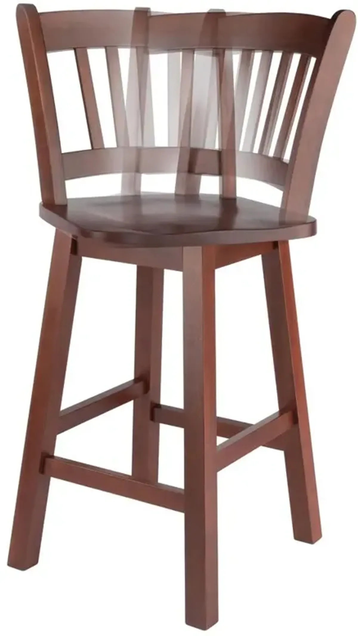 Fina Swivel Seat Counter Stool, Walnut