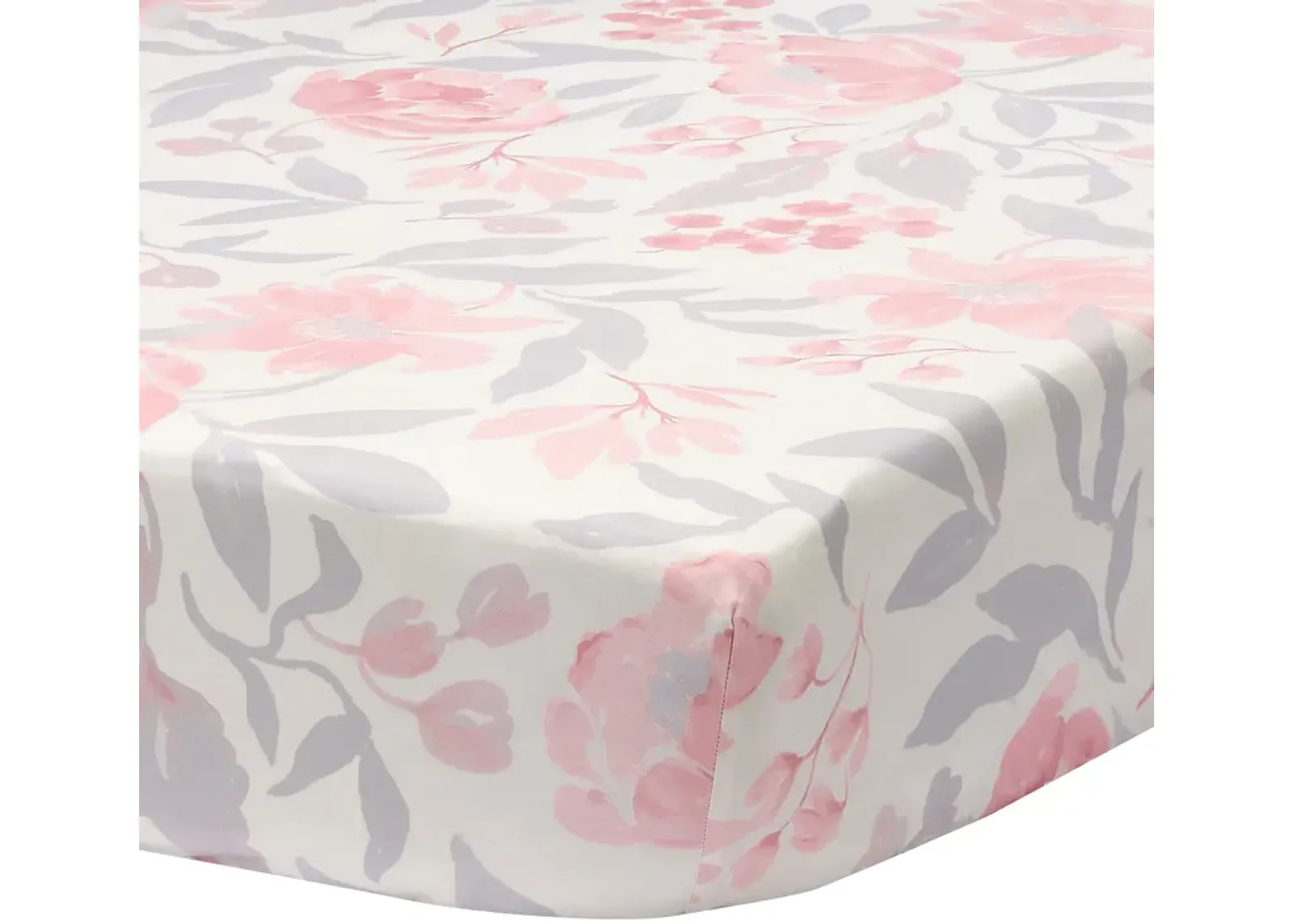 Bedtime Originals Lavender Floral Baby Fitted Crib Sheet - Pink/Purple