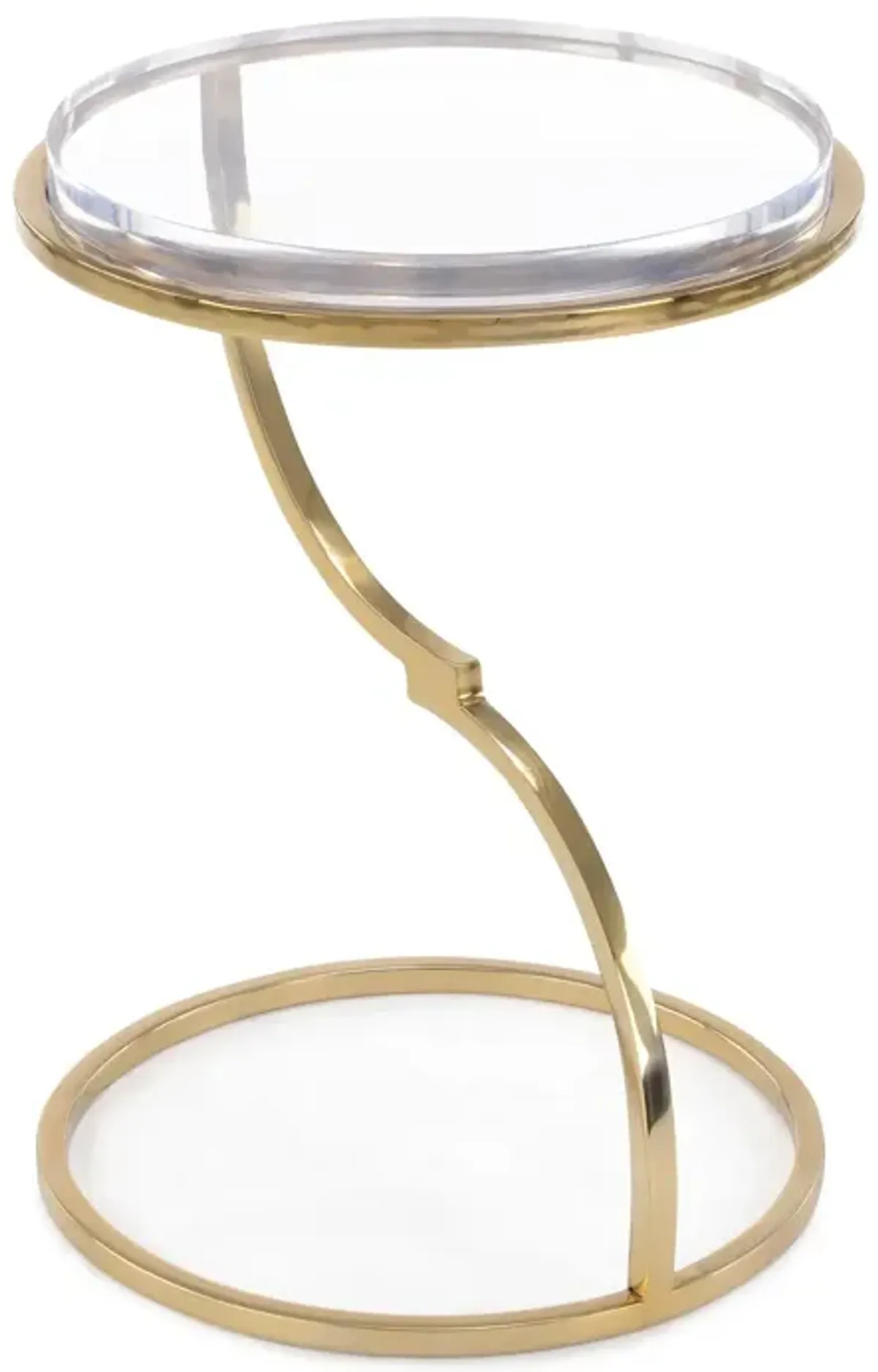 Antique Brass Accent Table