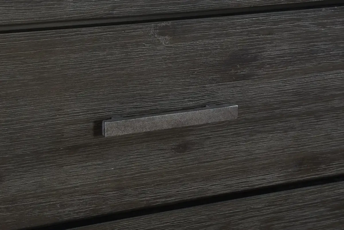 Meadow Five Drawer Solid Wood Chest in Graphite