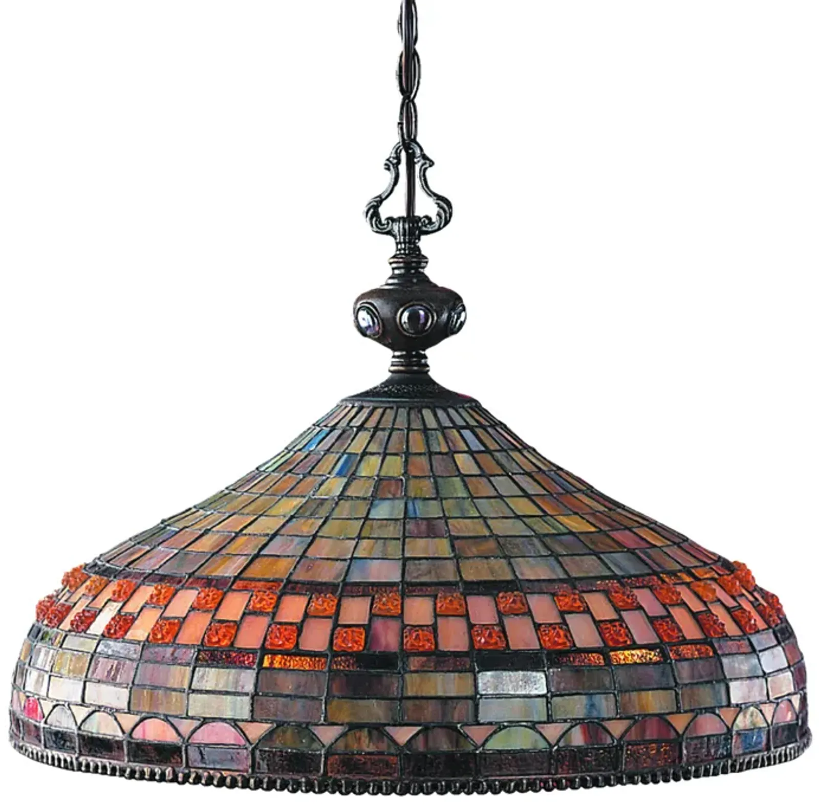 Jewelstone 20'' Wide 3-Light Chandelier