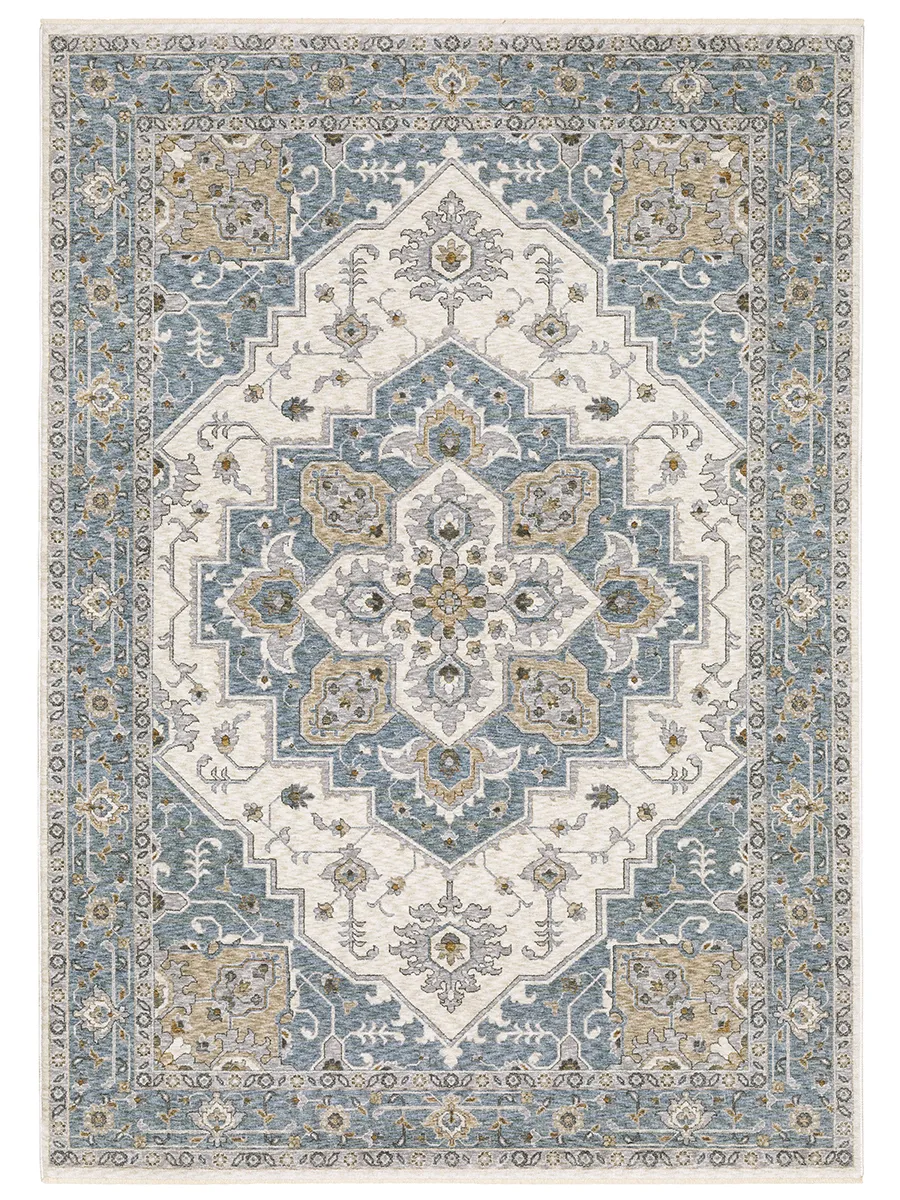 Maharaja 6'7" x 9'6" Blue Rug