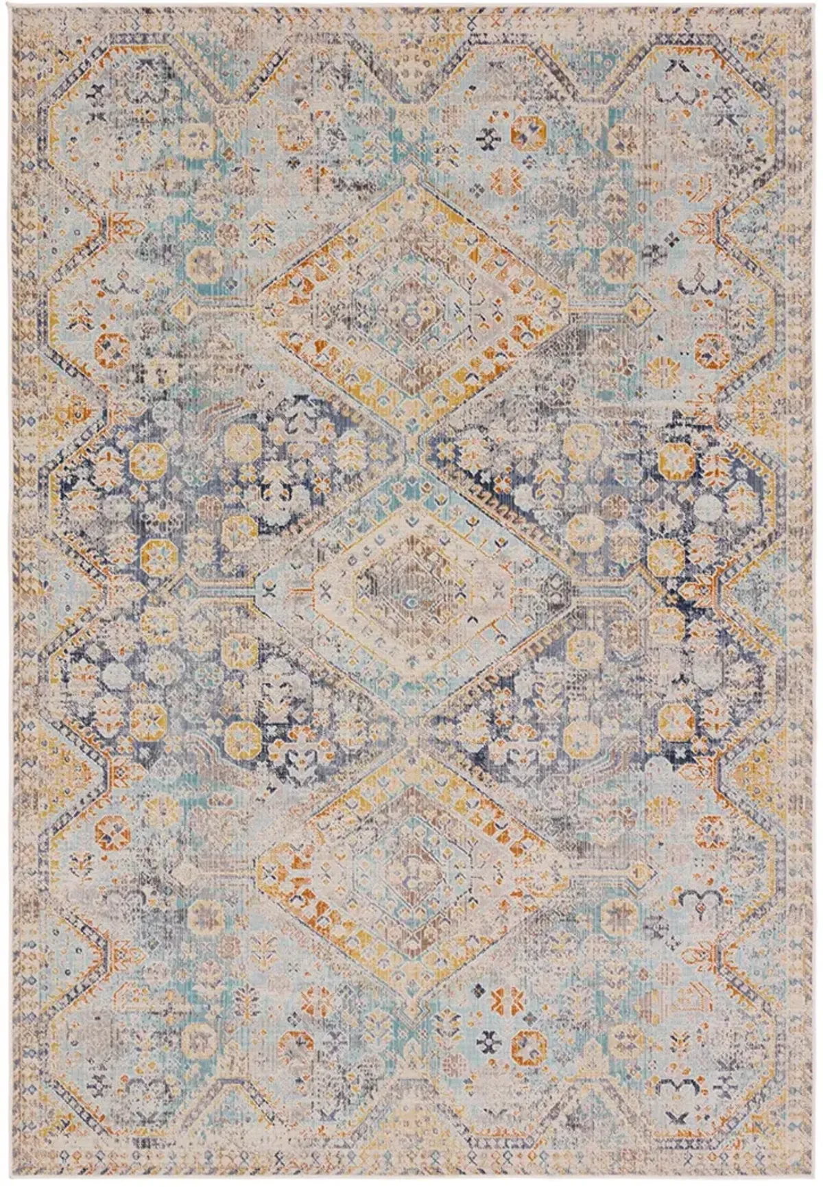 Bequest Marquess Blue 3' x 8' Runner Rug