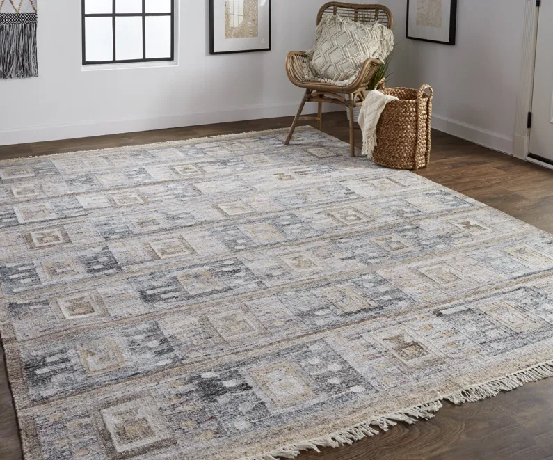 Beckett 0816F Gray/Taupe/Tan 8' x 10' Rug