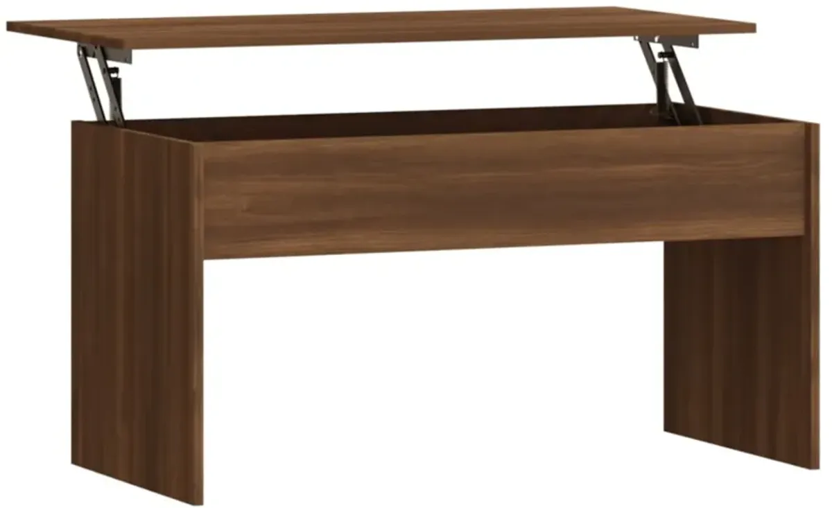 vidaXL Coffee Table Brown Oak 40.2"x19.9"x20.7" Engineered Wood