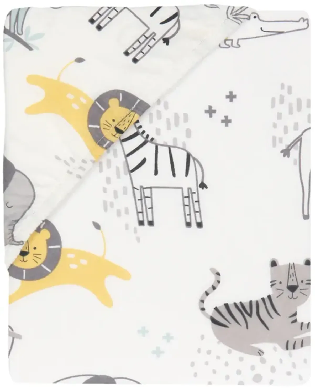 Lambs & Ivy Animal Jungle Soft 100% Cotton Jersey Baby Fitted Crib Sheet