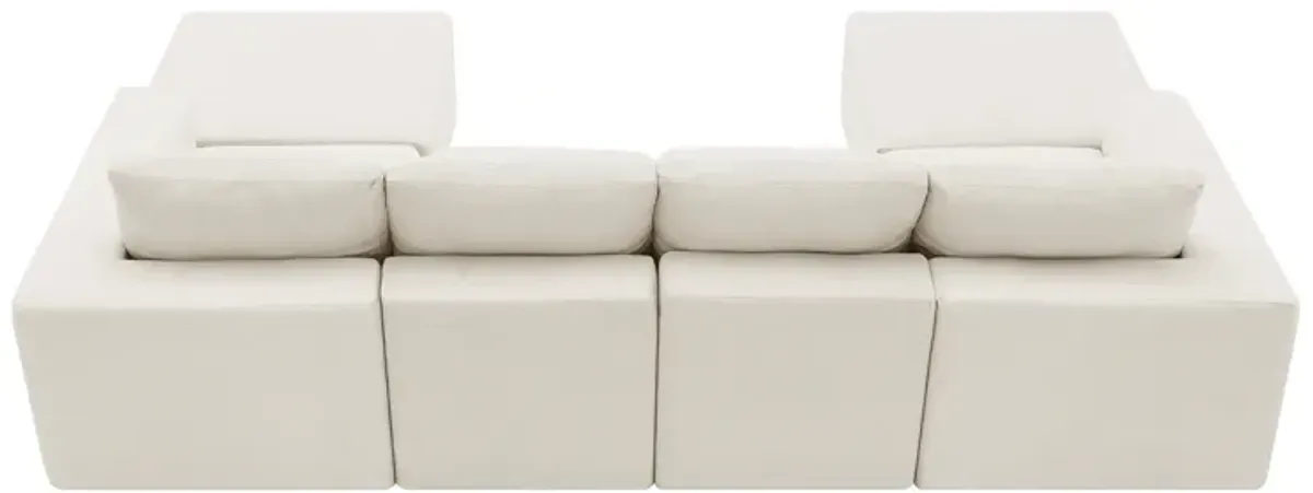 Merax Modular U Shaped Sectional Sofa Floor Couch Set