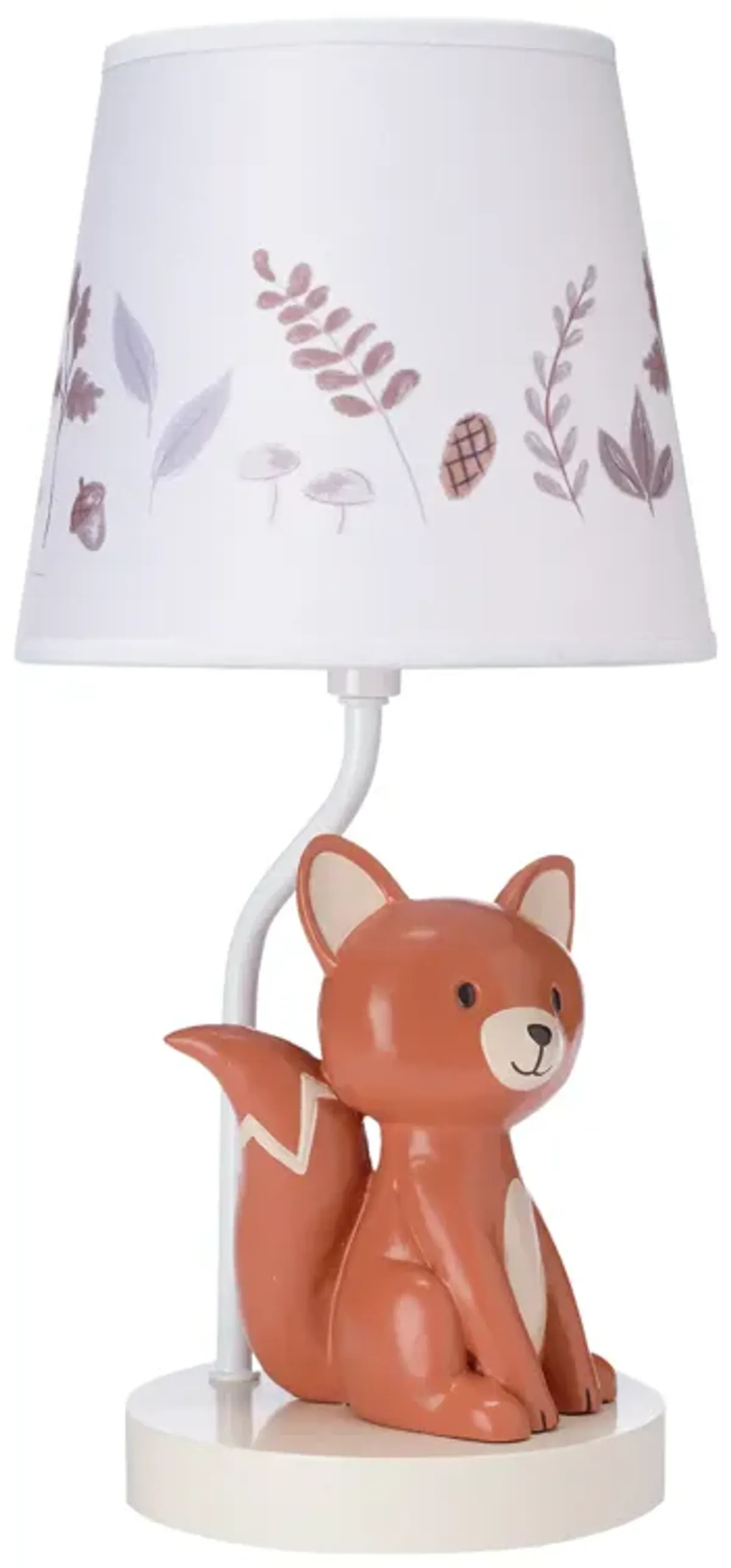 Lambs & Ivy Treetop Fox Custom Hand-Painted Nursery/Child Lamp with Shade & Bulb