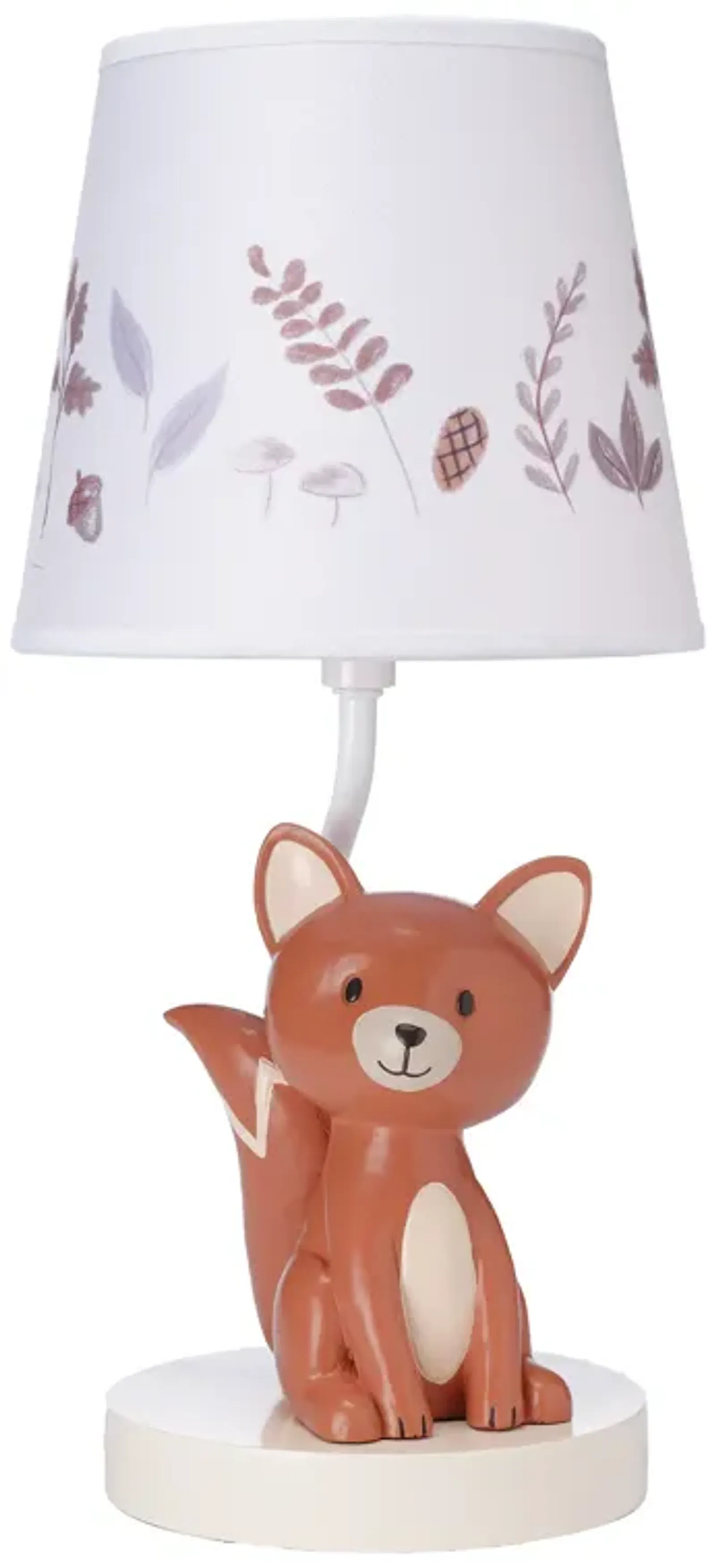 Lambs & Ivy Treetop Fox Custom Hand-Painted Nursery/Child Lamp with Shade & Bulb