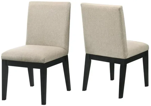 Terra Beige Linen Side Chair (Set of 2)