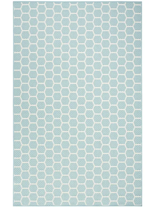 Twist Reversible TWS01 Aqua 4' x 6' Rug