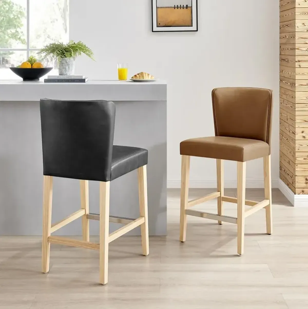 Albie KD PU Counter Stool