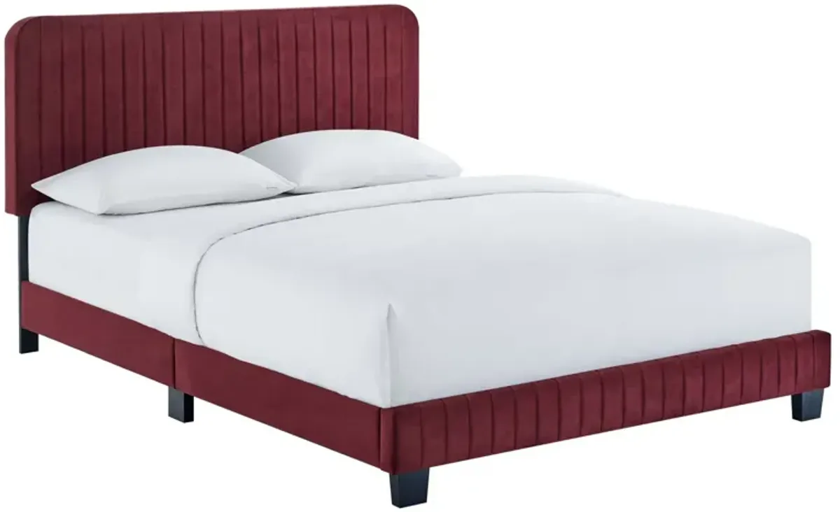 Modway - Celine Channel Tufted Performance Velvet King Platform Bed