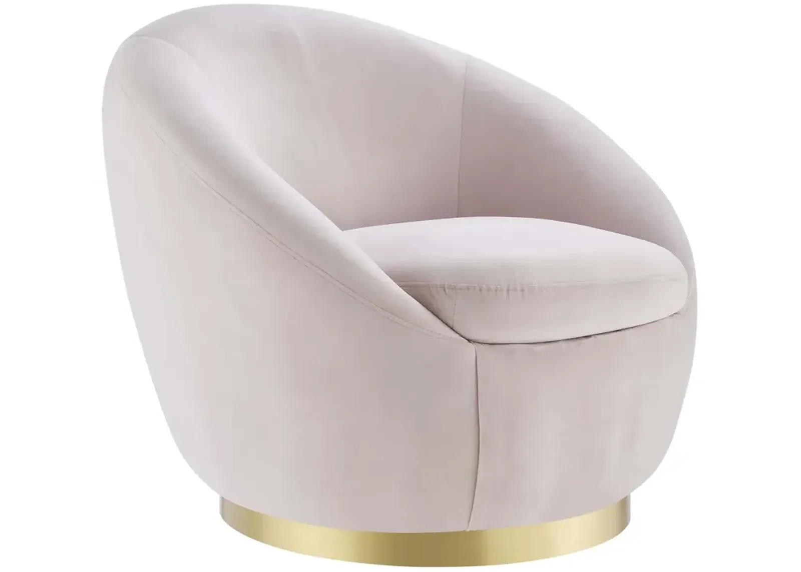 Buttercup Performance Velvet Swivel Chair