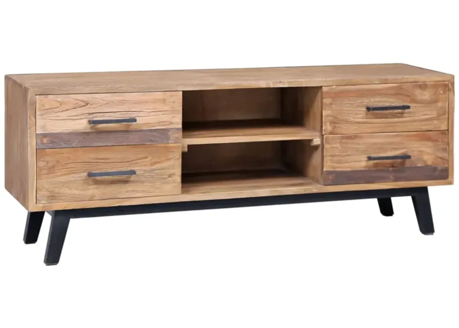 vidaXL TV Cabinet 47.2"x11.8"x17.7" Solid Teak