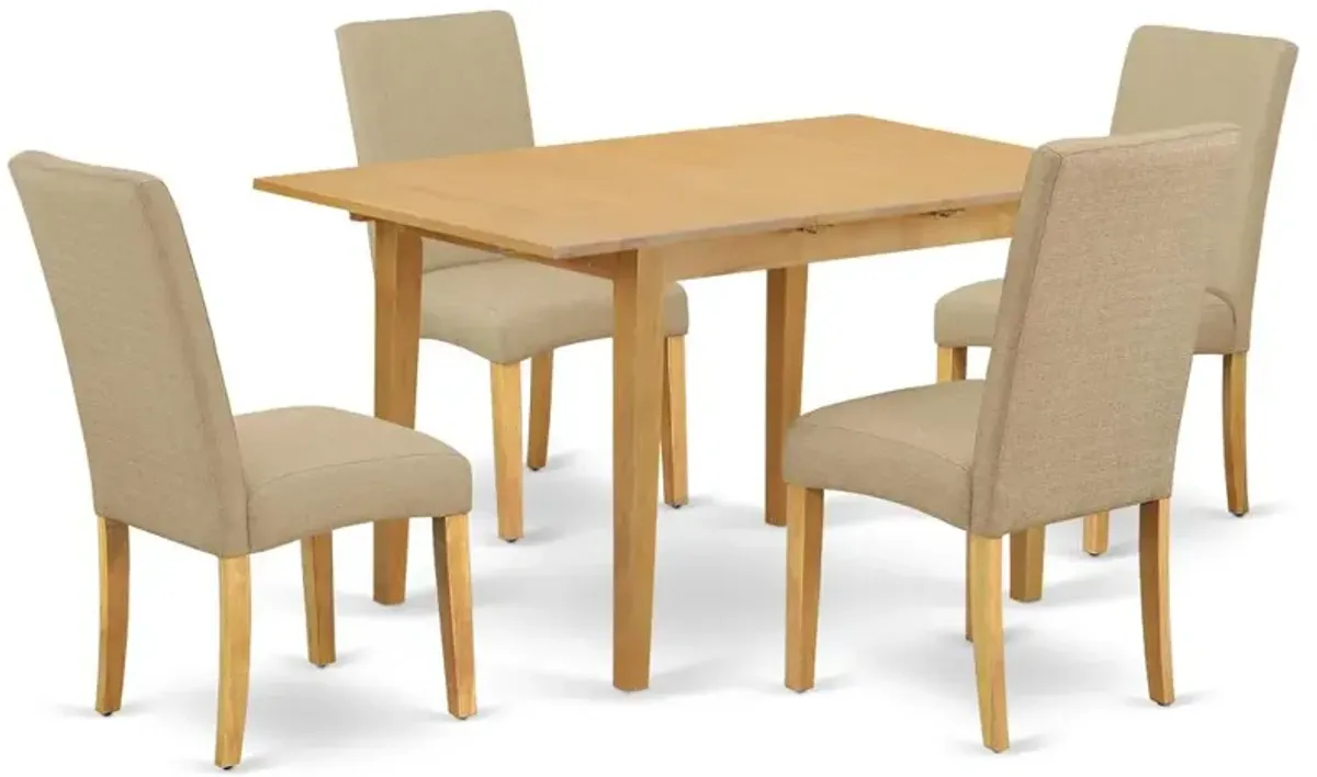 Dining Room Set Oak, NODR5-OAK-16