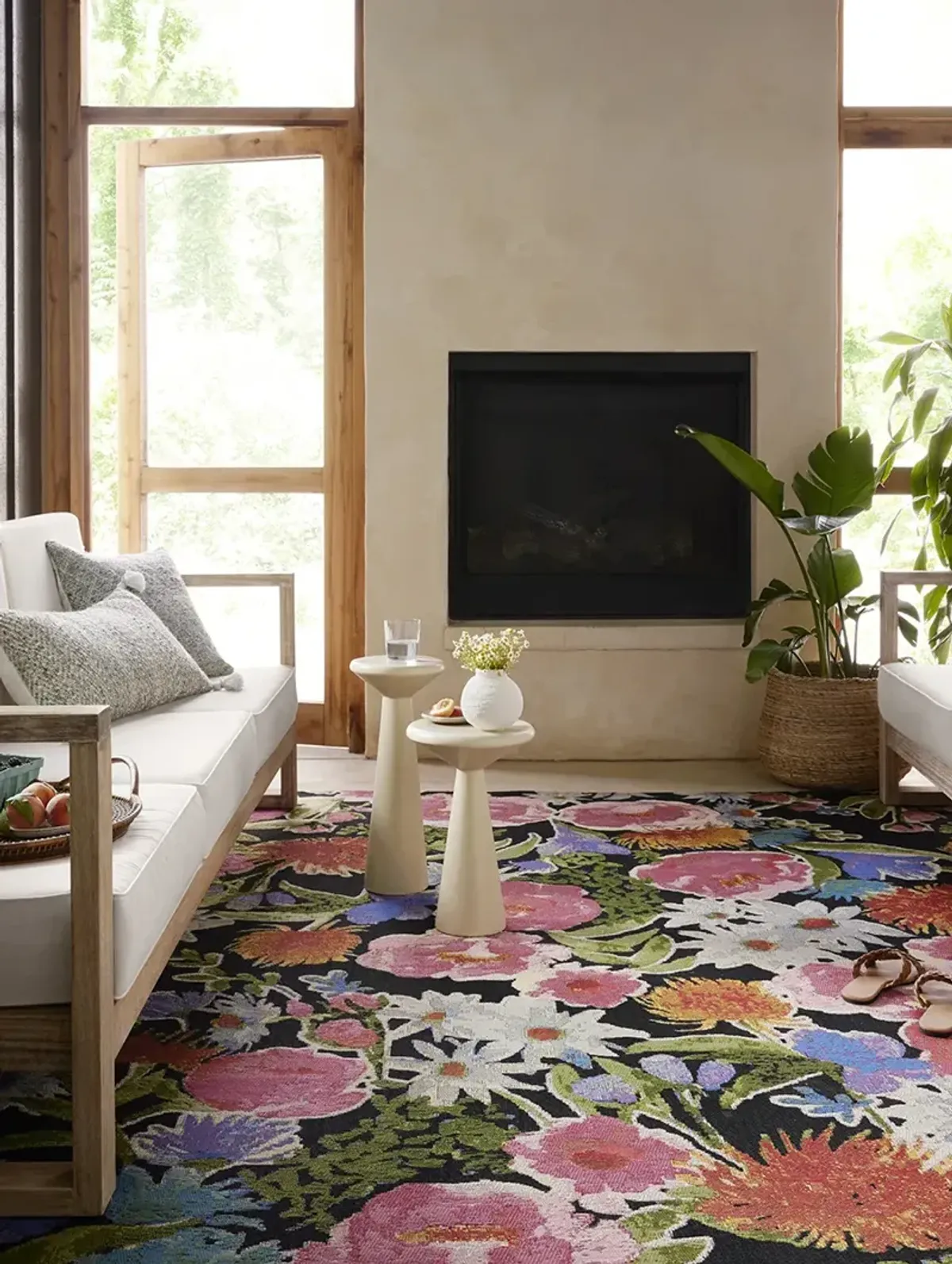 Botanical Black/Multi 10'6" x 13'9" Rug