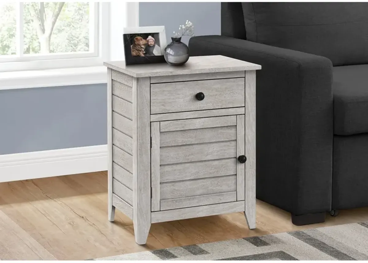 Monarch Specialties I 3951 - Accent Table, Nightstand, Storage Drawer, End, Side Table, Bedroom, Lamp, Storage,  Transitional