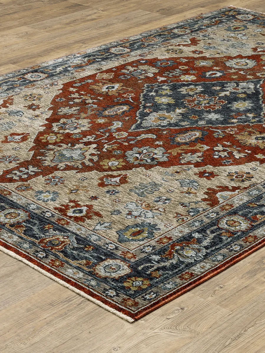 Aberdeen 5'3" x 7'6" Red Rug