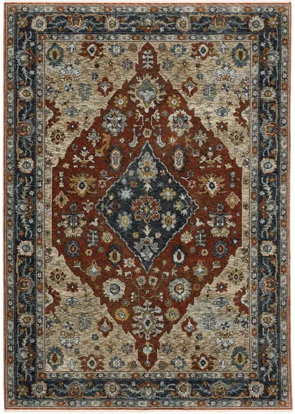 Aberdeen 5'3" x 7'6" Red Rug