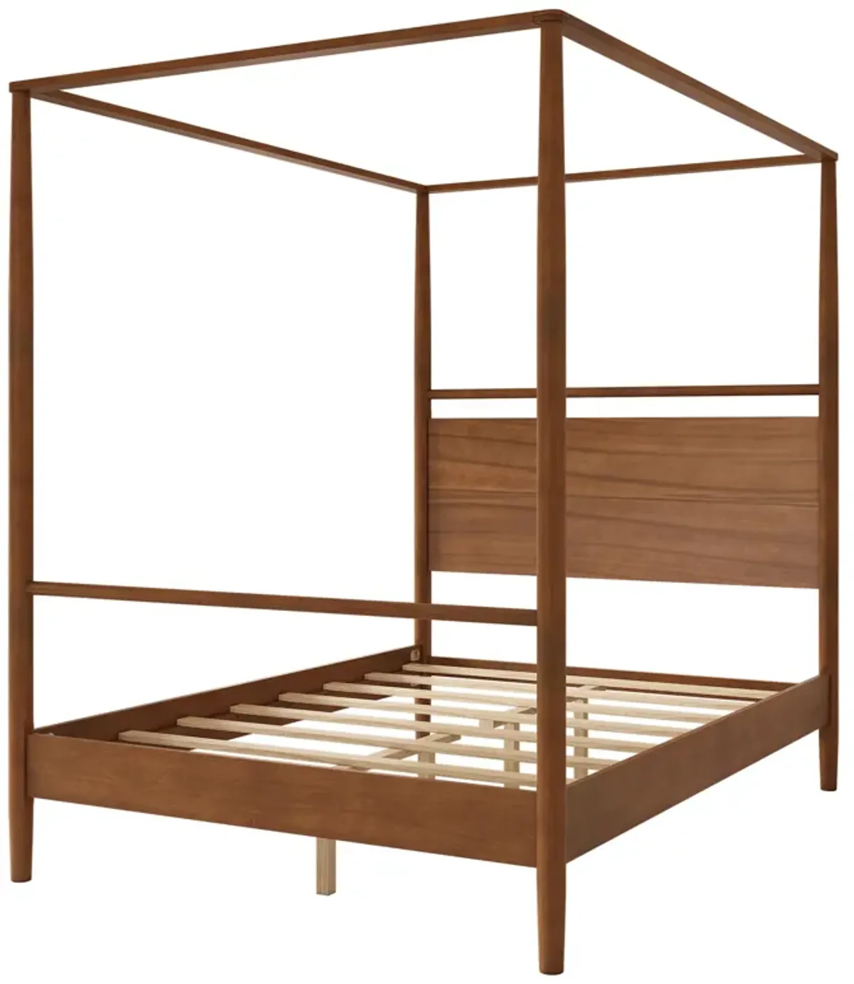 Merax Solid Wood Canopy Bed Frame with 4 Corners Design