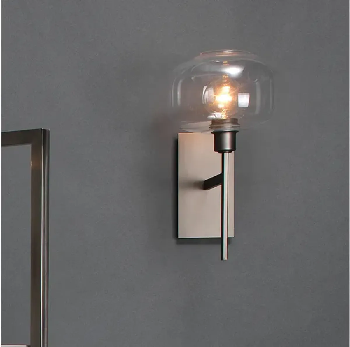 Scando Mod Sconce, Gun Metal