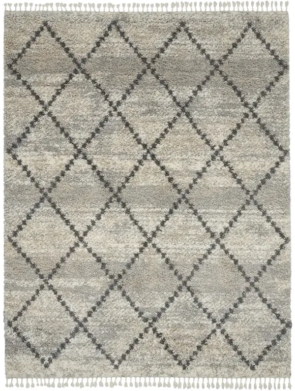 Oslo Shag OSL01 Silver/Gray 7'10" x 10'6" Rug