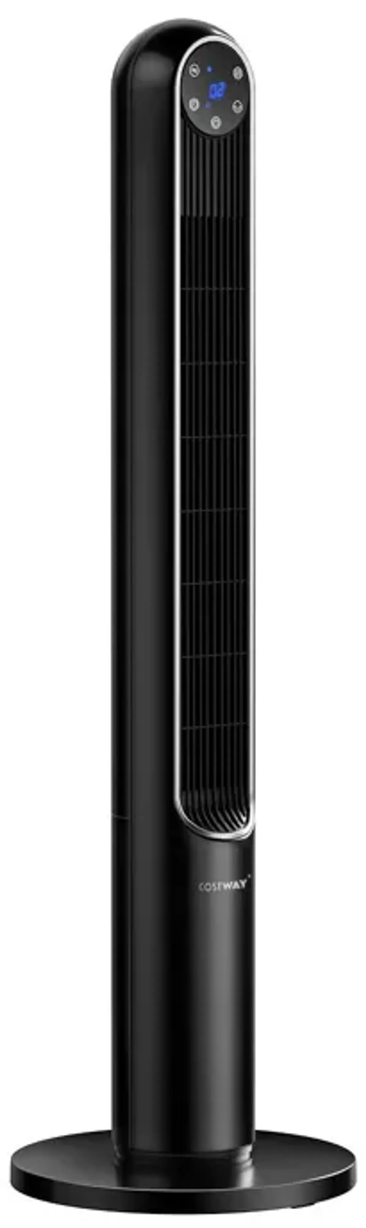 42 Inch 80 Degree Tower Fan with Smart Display Panel and Remote Control