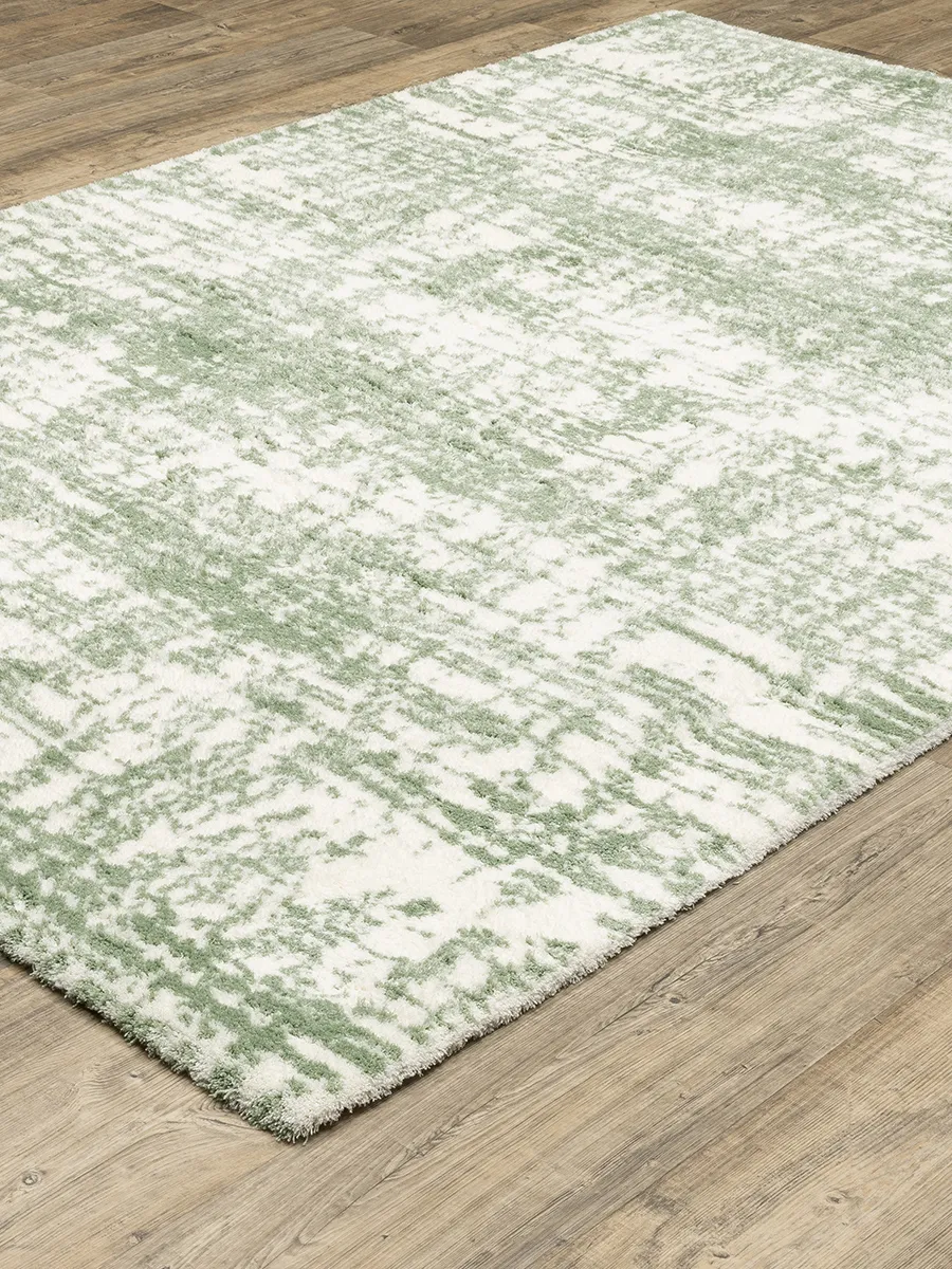 Galileo 2'3" x 7'6" Green Rug