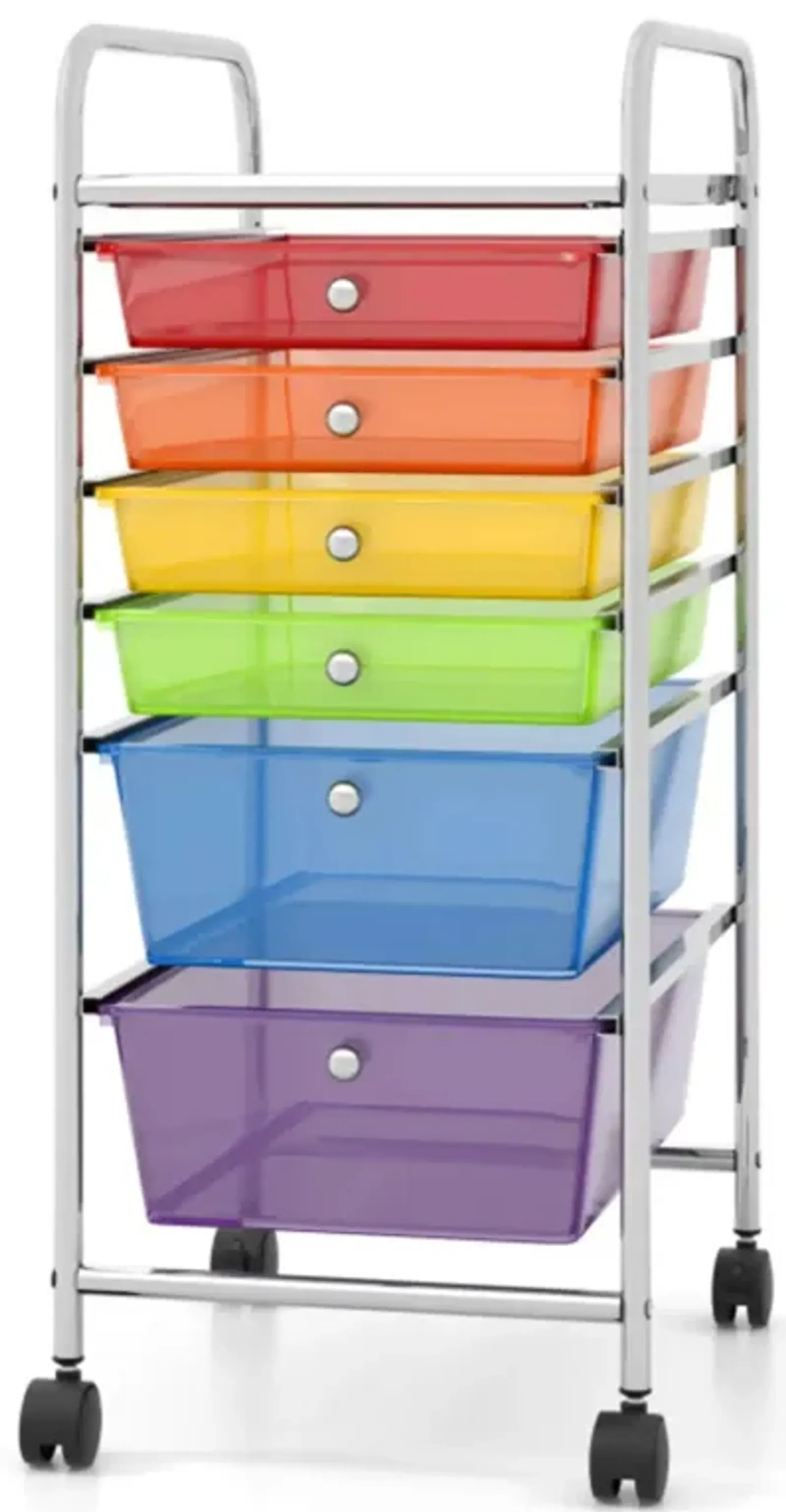 Hivvago 6 Drawers Rolling Storage Cart Organizer