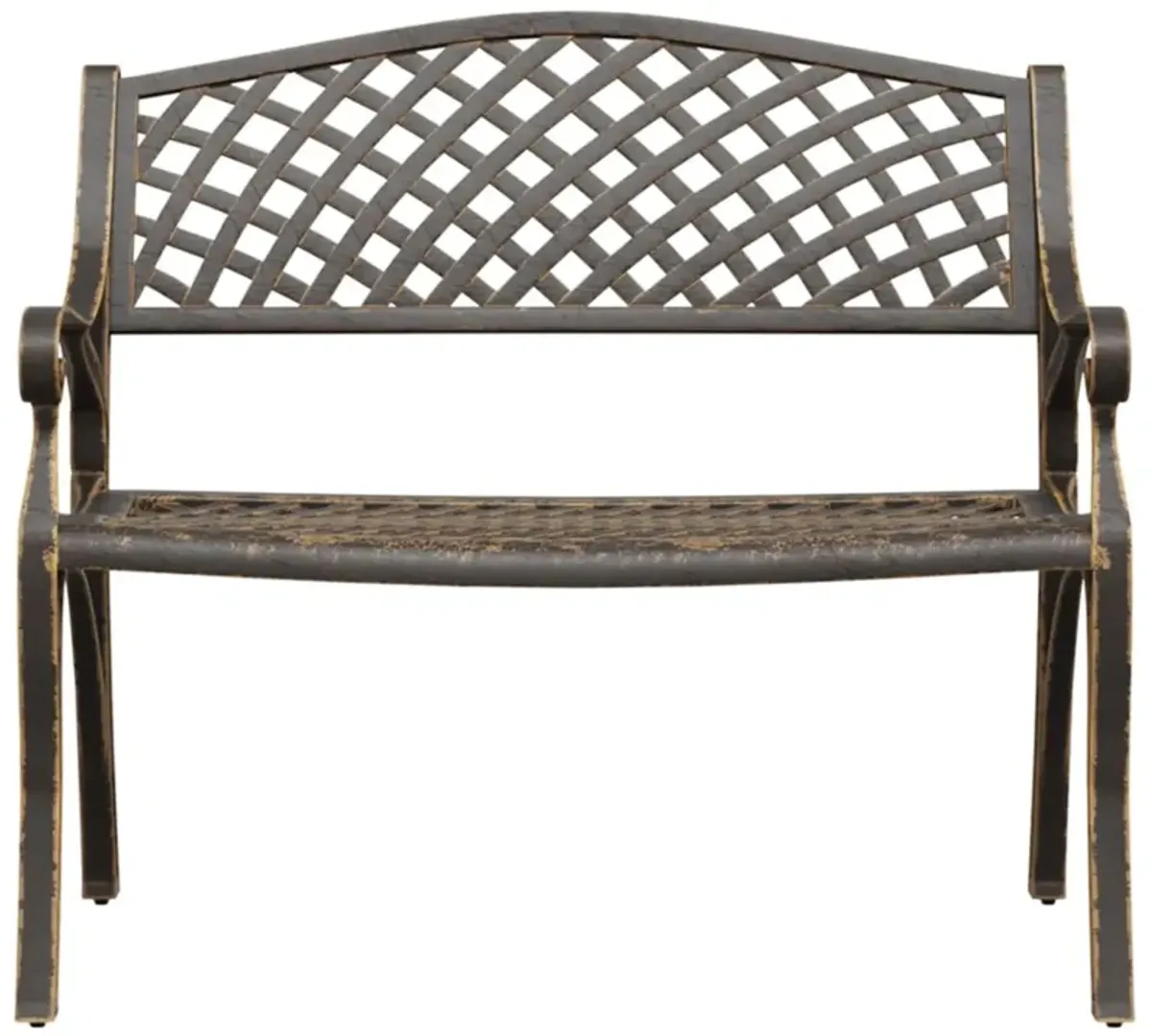 vidaXL Patio Bench 40.2" Cast Aluminum Bronze