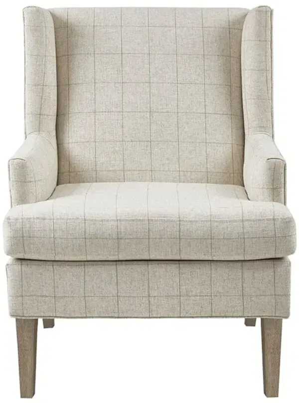 Starlight Canyon Home Beige Wingback Recliner Chair – Elegant Push Back Chair for Living Room