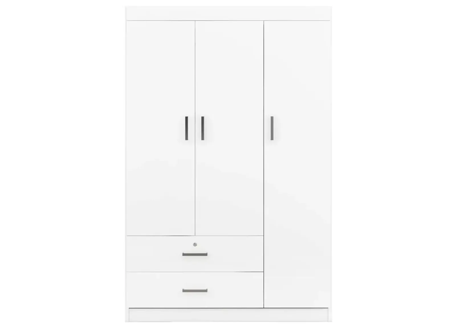 Merax 3-Door Wardrobe with 2 Drawers