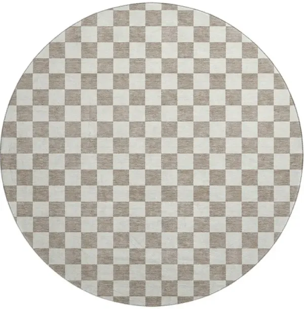 The Reserve TR7 Khaki 8' Round Rug
