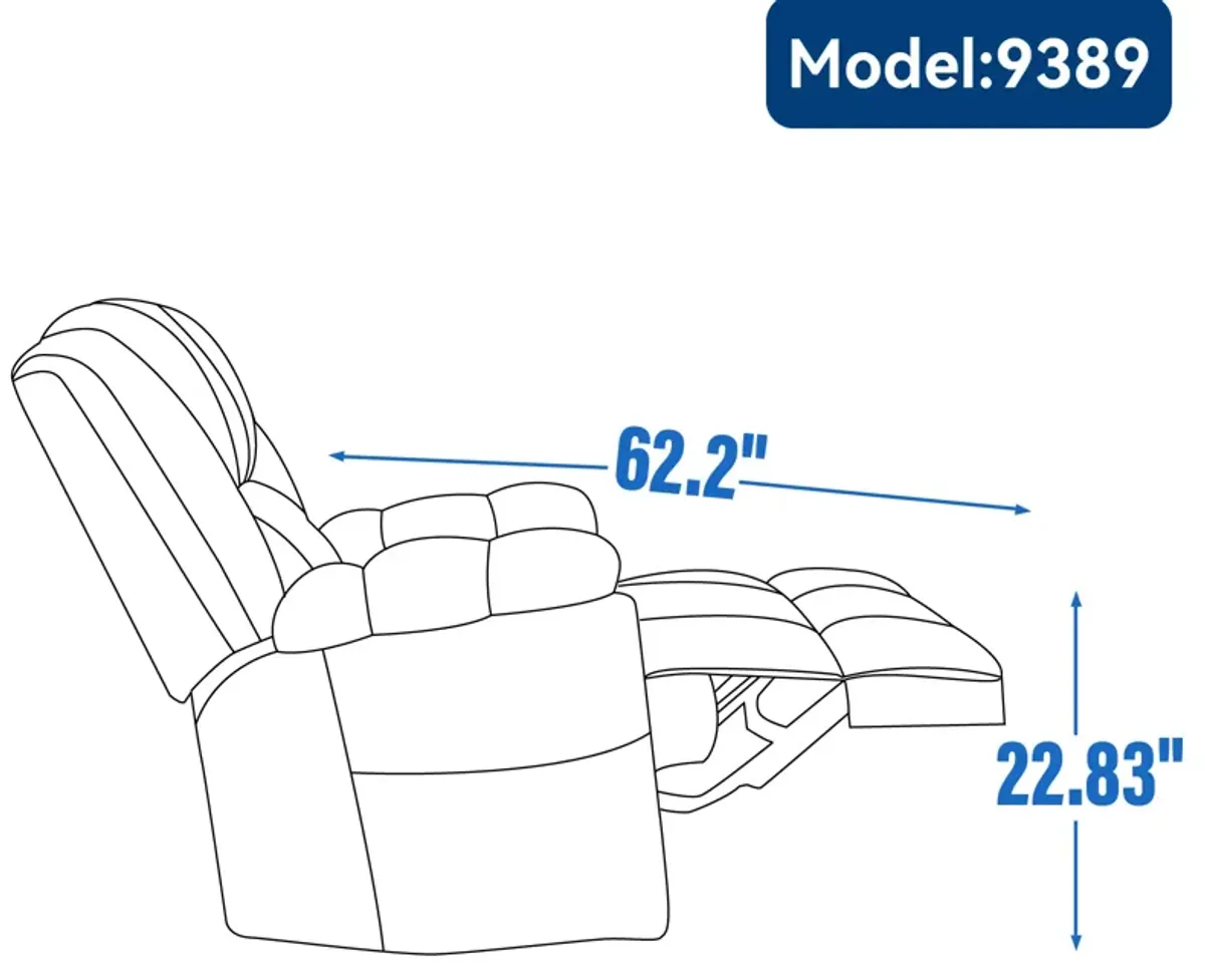 Merax Manual Recliner Chair Swivel  Rocking Chair