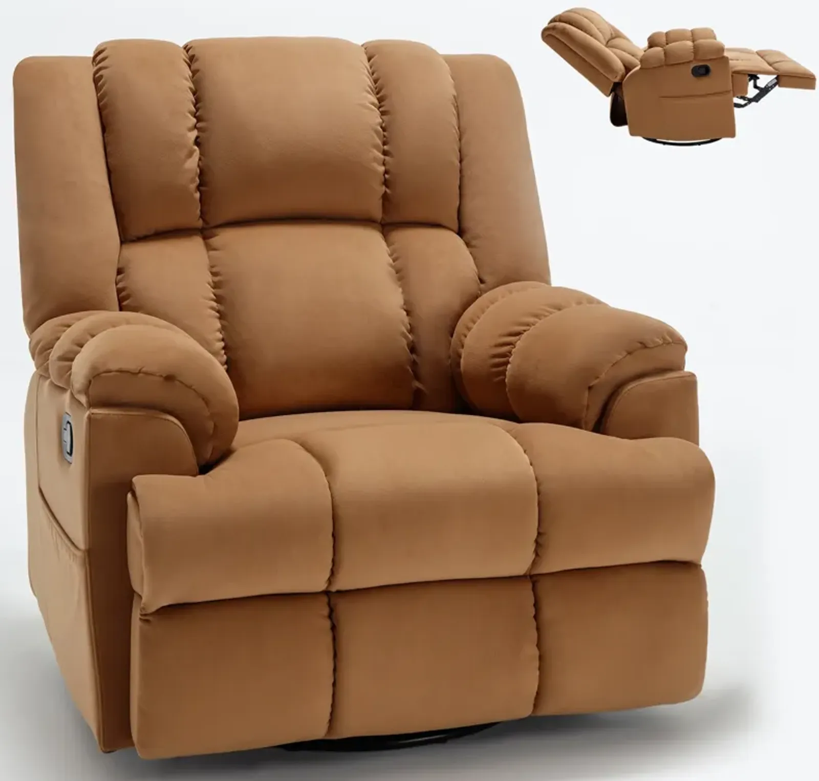 Merax Manual Recliner Chair Swivel  Rocking Chair