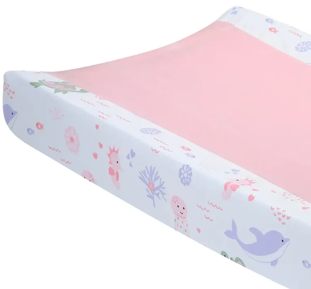 Lambs & Ivy Sea Dreams Dolphin/Turtle Underwater Nautical Changing Pad Cover