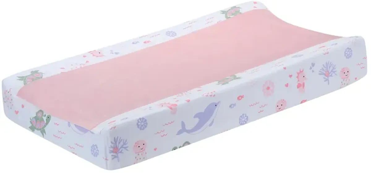 Lambs & Ivy Sea Dreams Dolphin/Turtle Underwater Nautical Changing Pad Cover