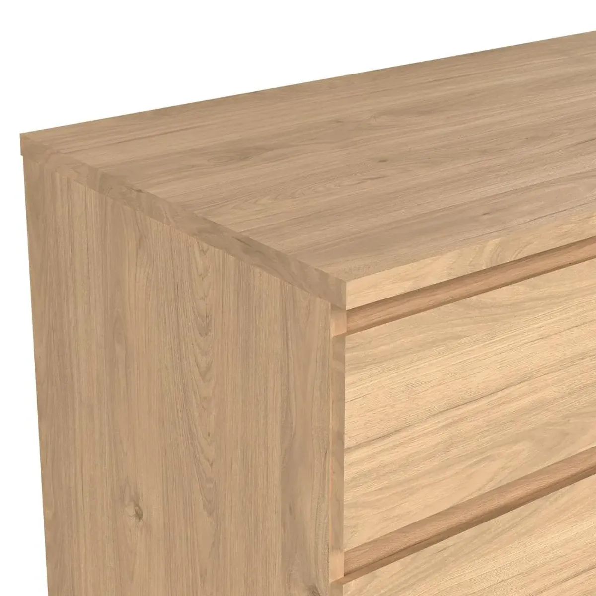 Tvilum Scottsdale 6 Drawer Double Dresser, Jackson Hickory