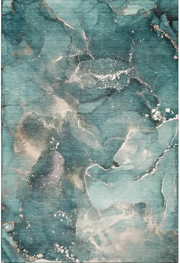 Odyssey OY11 Teal 5' x 7'6" Rug